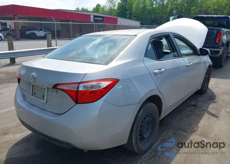 2014 Toyota Corolla L z USA, uszkodzony, nr VIN 2T1BURHE5EC166626